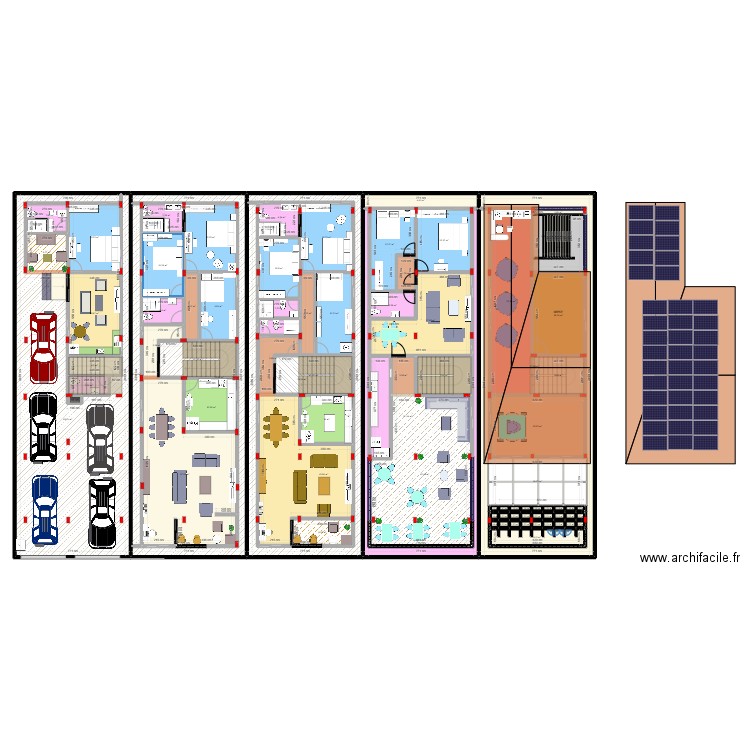 8/25 meublé. Plan de 92 pièces et 867 m2