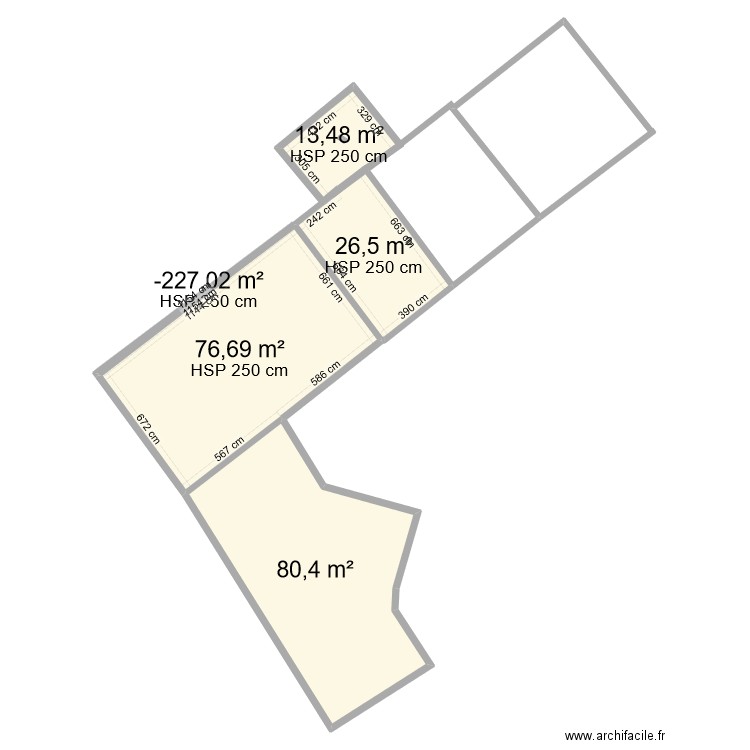 CADASTRE PAROISSE. Plan de 5 pièces et 199 m2