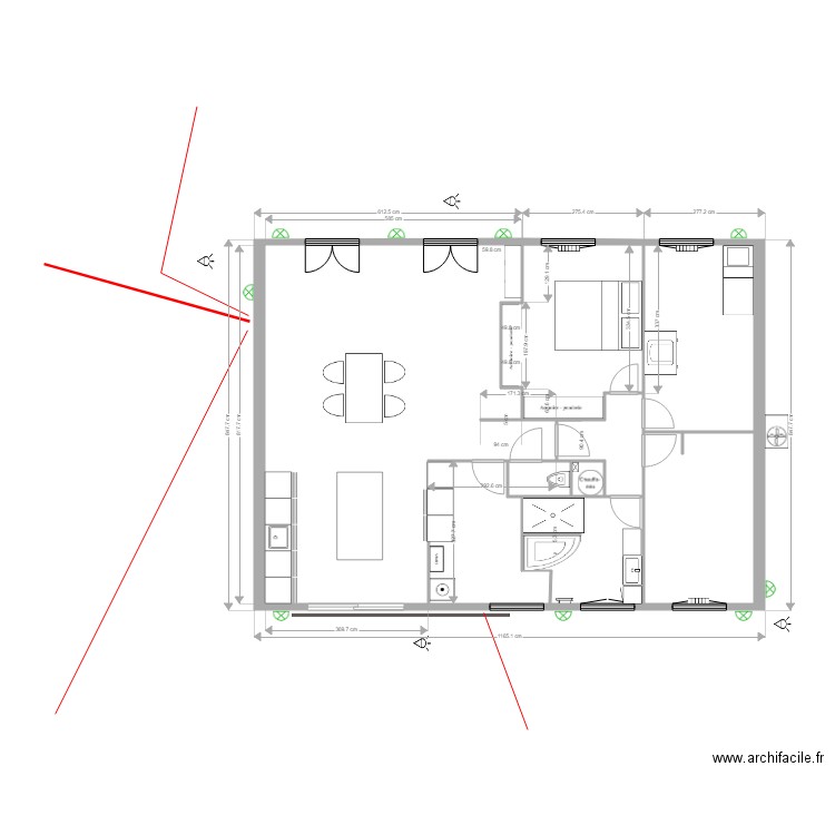 Plan maison elec ext. Plan de 8 pièces et 49 m2