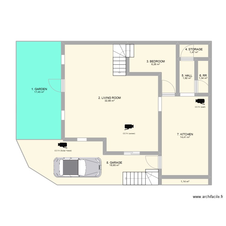 MY HOME - GROUND 0. Plan de 9 pièces et 96 m2