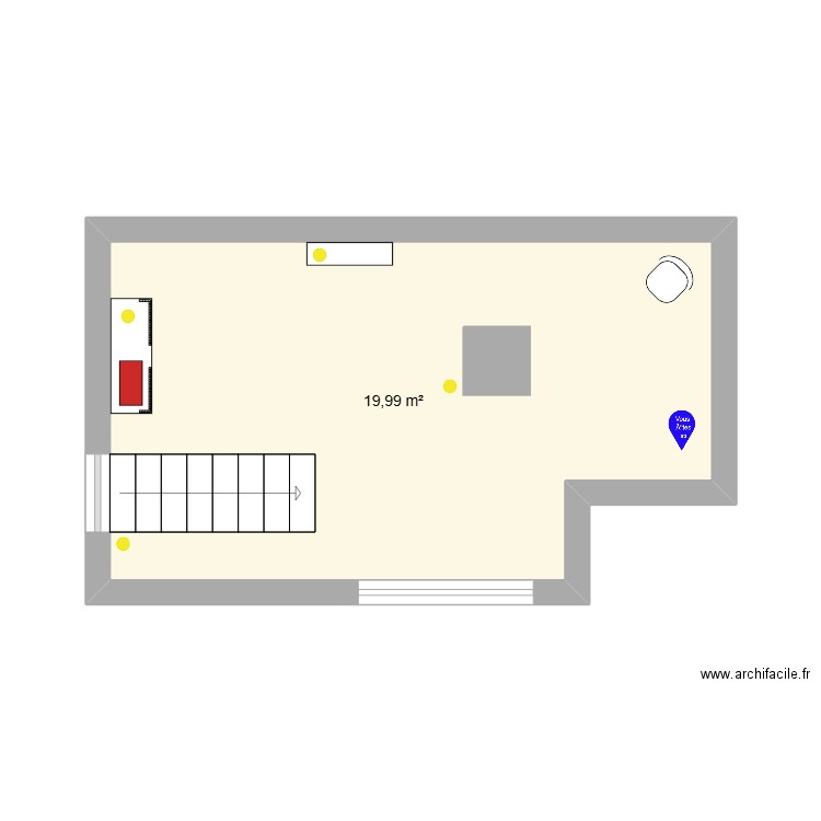 Level 1 : Basement. Plan de 1 pièce et 20 m2