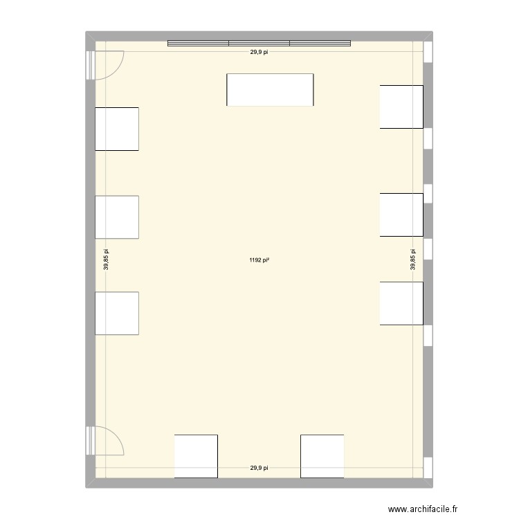 joannie plan classe. Plan de 1 pièce et 111 m2