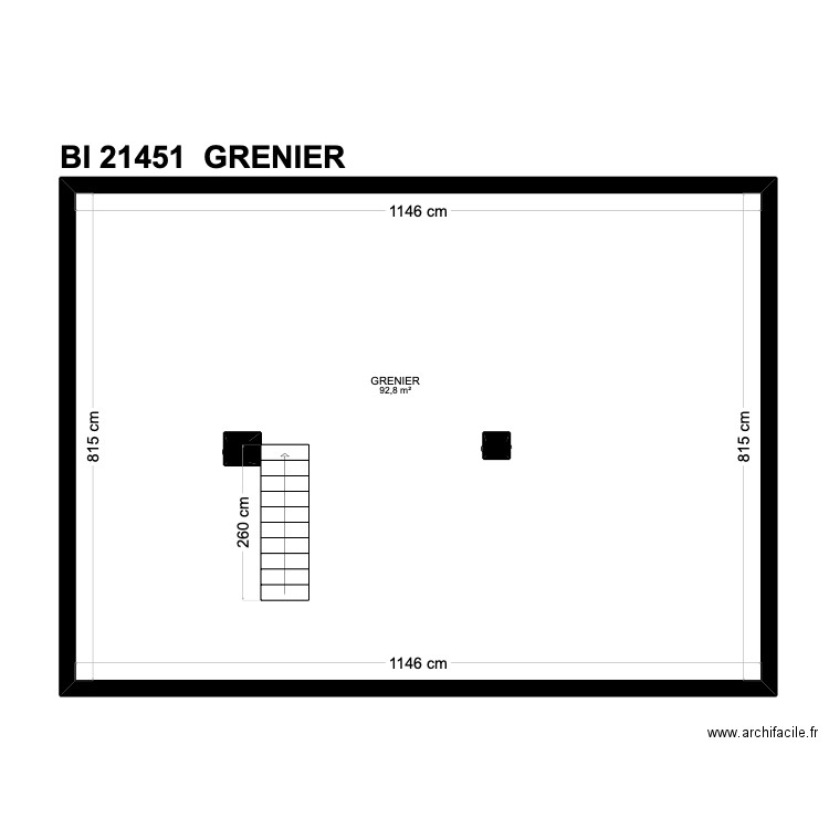 BI 21451.. Plan de 36 pièces et 452 m2