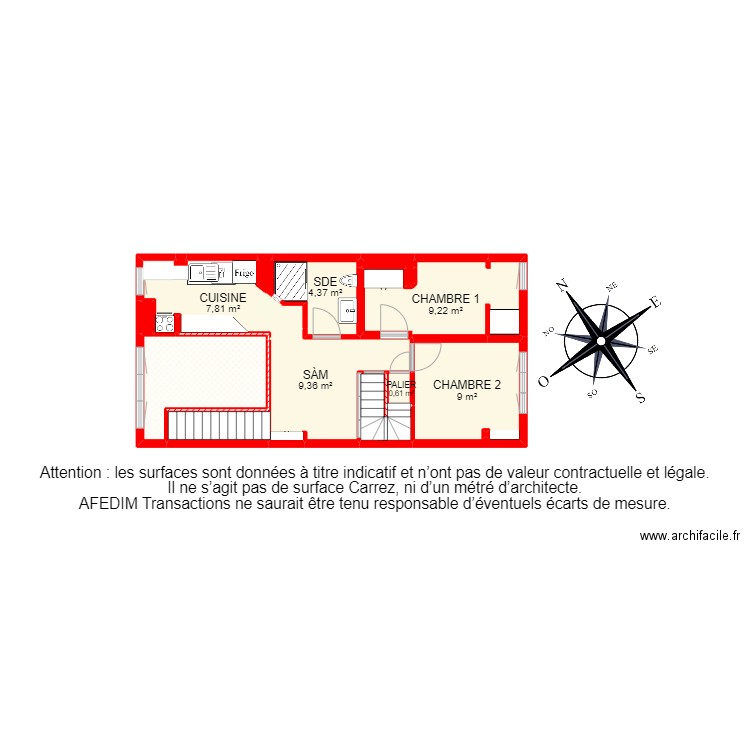 BI 24304. Plan de 27 pièces et 104 m2