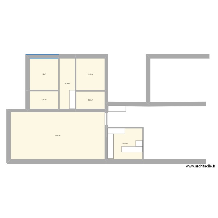 maison 3. Plan de 7 pièces et 121 m2