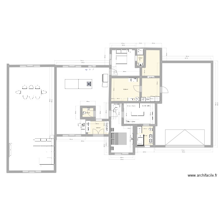 Maxemy1. Plan de 6 pièces et 37 m2