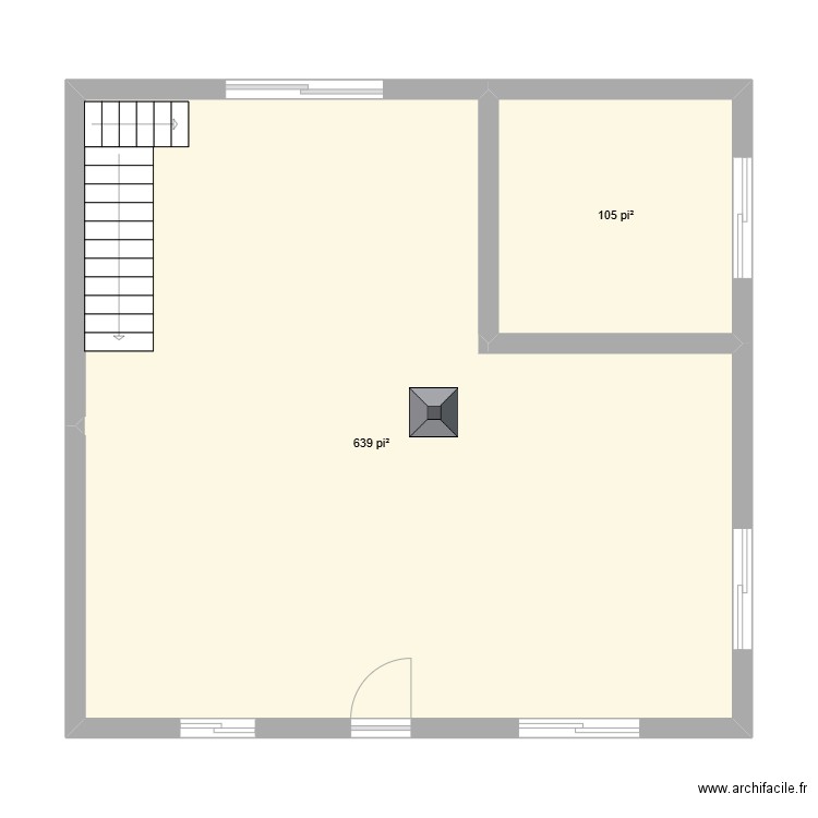 plan josee. Plan de 2 pièces et 69 m2