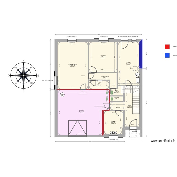 ML24016170 JOACHIM. Plan de 25 pièces et 258 m2