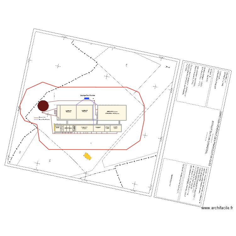 SAS PORCELETS DE BOURGOGNE 35M. Plan de 24 pièces et 6524 m2