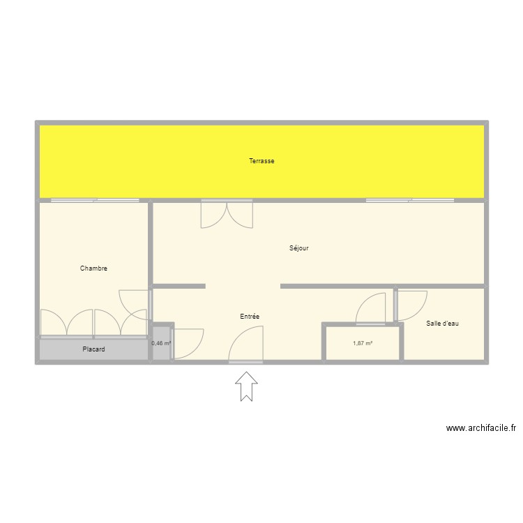 Cloysil. Plan de 7 pièces et 74 m2