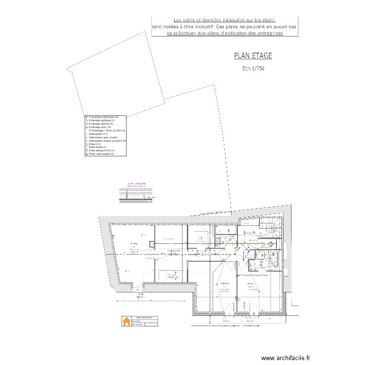 Moron Charnier R+1. Plan de 0 pièce et 0 m2