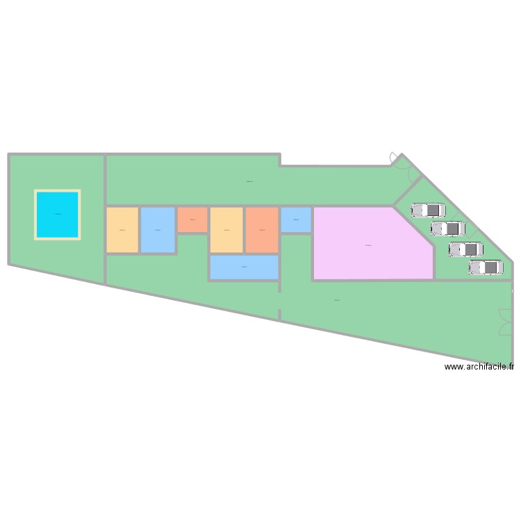 appart 1810H. Plan de 12 pièces et 964 m2