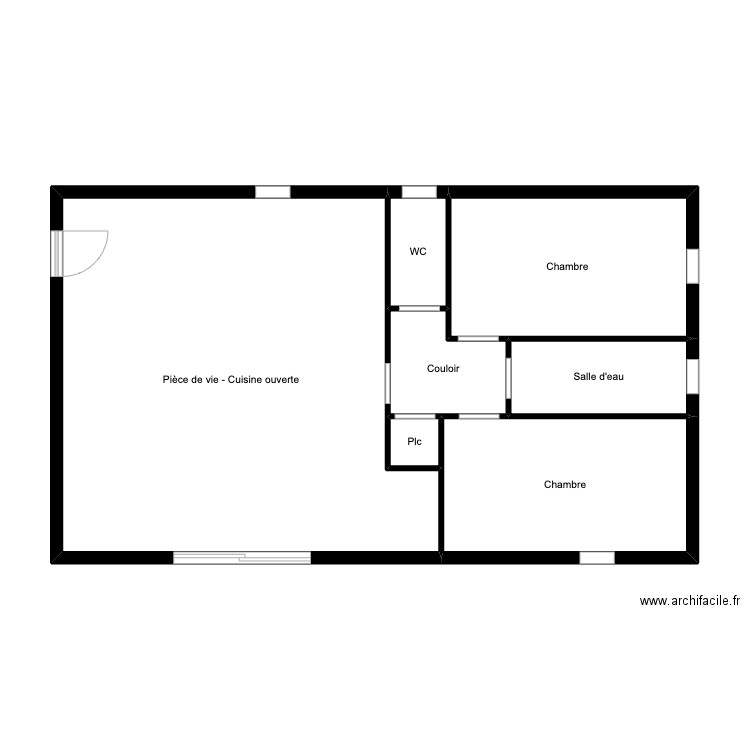 INTAGLIATA - Appartement. Plan de 7 pièces et 67 m2