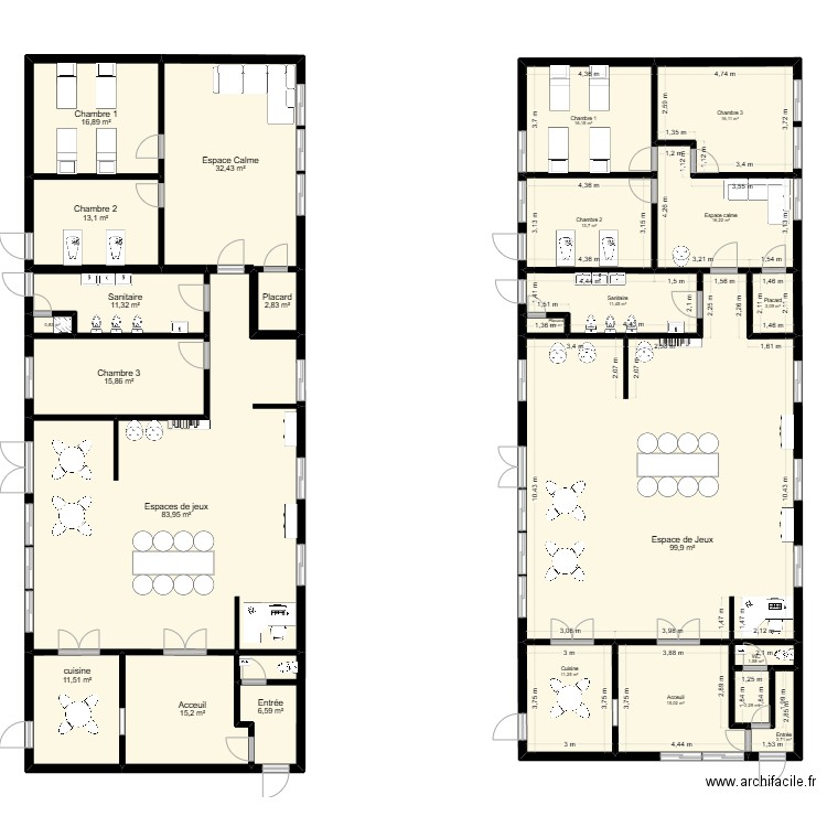 MAM. Plan de 24 pièces et 421 m2