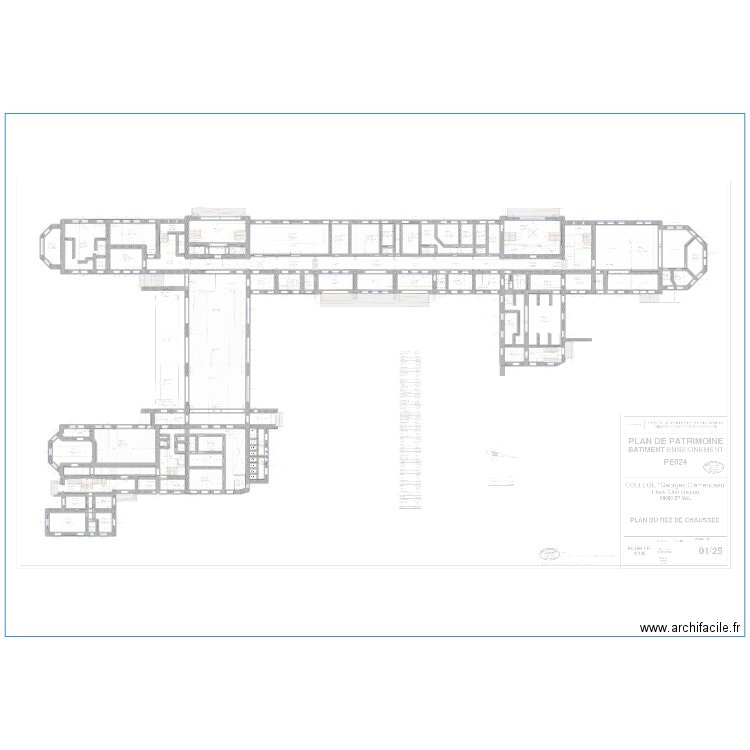 Clem RDC. Plan de 78 pièces et 2038 m2