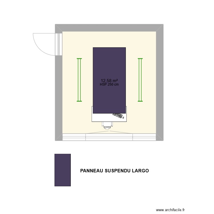 BUREAU PSY - ESAT LA BROUAZE. Plan de 1 pièce et 13 m2