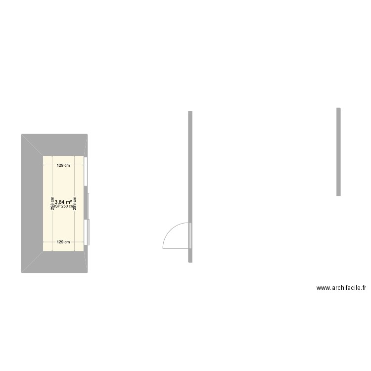 bergerie 1. Plan de 1 pièce et 4 m2