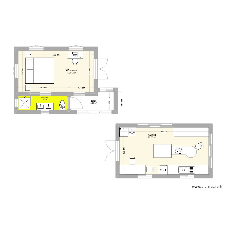 Annex Vert-Pré. Plan de 4 pièces et 42 m2