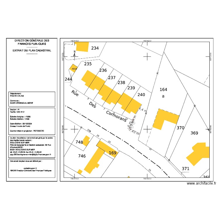 Plan de masse Ecault. Plan de 0 pièce et 0 m2