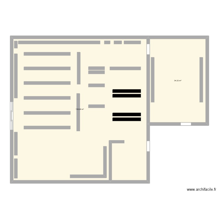 plan netto concarneau 1. Plan de 2 pièces et 171 m2