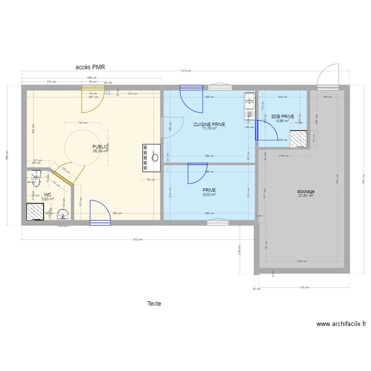 swin1. Plan de 6 pièces et 78 m2