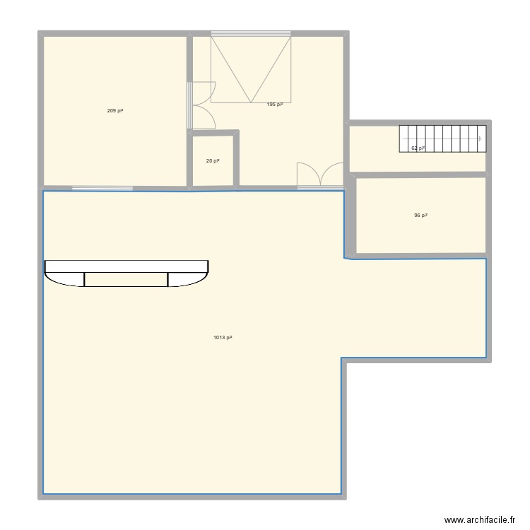 shop à rouillier. Plan de 6 pièces et 148 m2