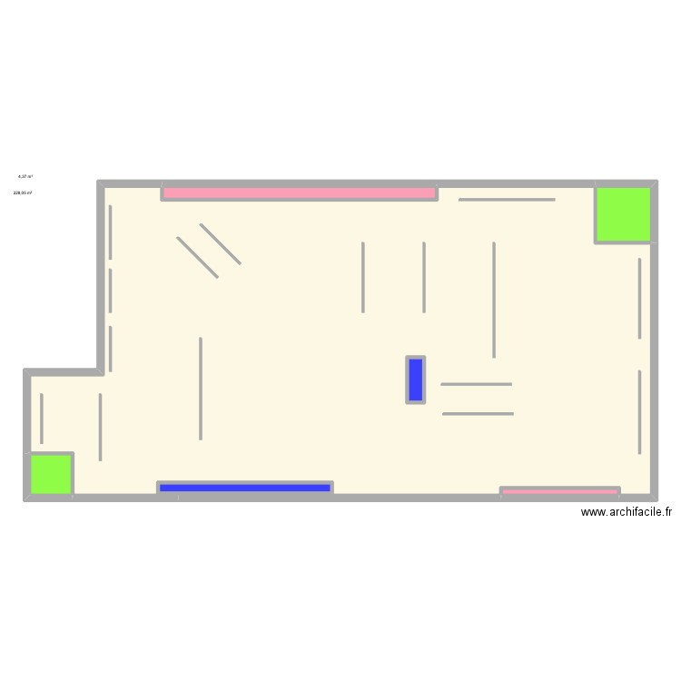 plan pharma stage. Plan de 7 pièces et 247 m2