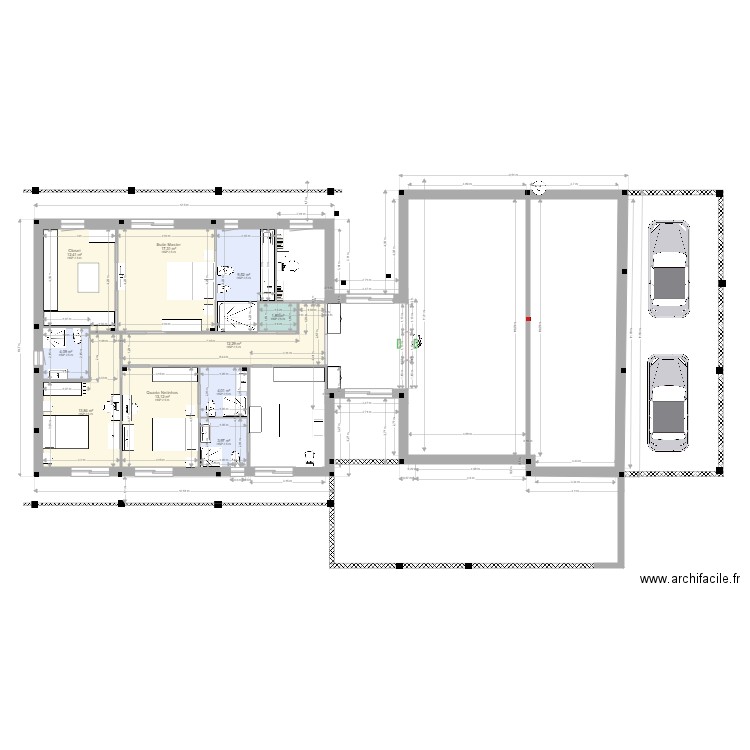 modif 1. Plan de 10 pièces et 92 m2