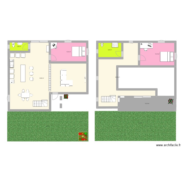 Plan_Ny. Plan de 7 pièces et 149 m2