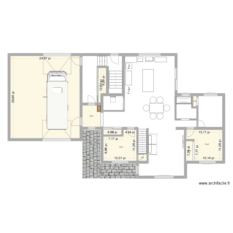 maison de base 1. Plan de 9 pièces et 103 m2