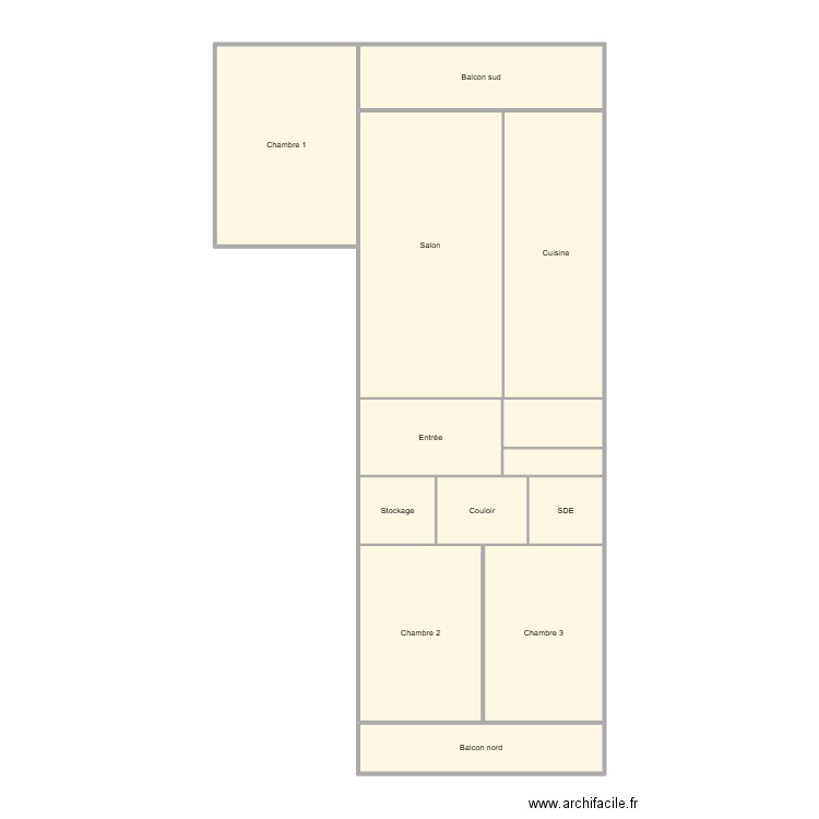 PETIT. Plan de 11 pièces et 102 m2