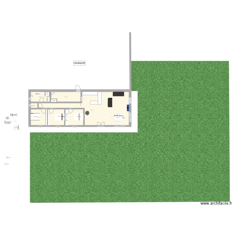 projet 2. Plan de 5 pièces et 127 m2