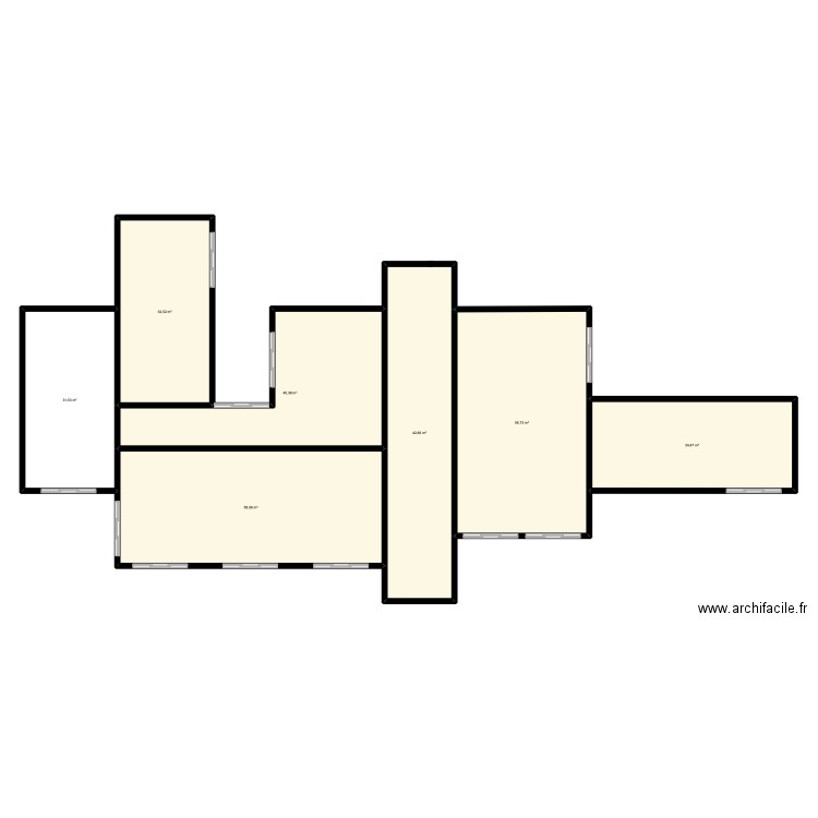 chateaux. Plan de 7 pièces et 296 m2