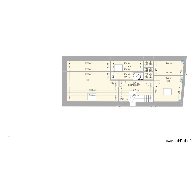 BILLIOUT BASTIEN ET MARIE électricité ETAGE. Plan de 9 pièces et 64 m2