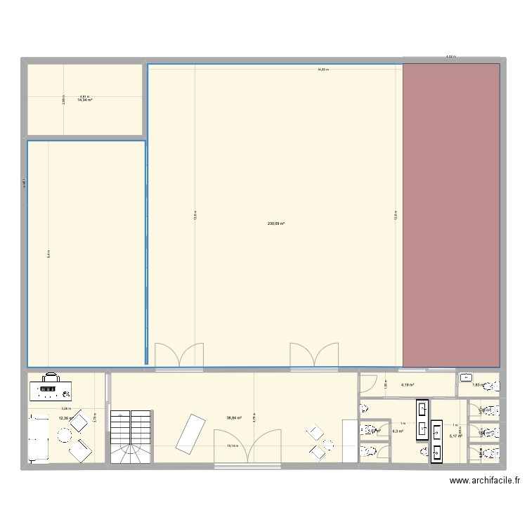 betesda 7. Plan de 23 pièces et 637 m2