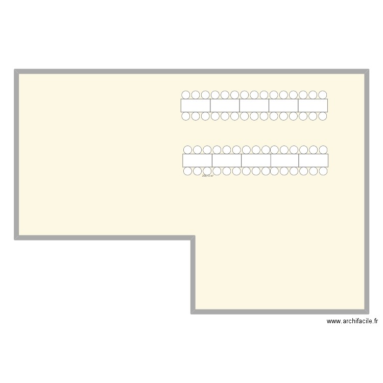 Davoury. Plan de 1 pièce et 259 m2