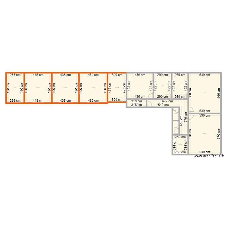 ANTE. Plan de 15 pièces et 236 m2