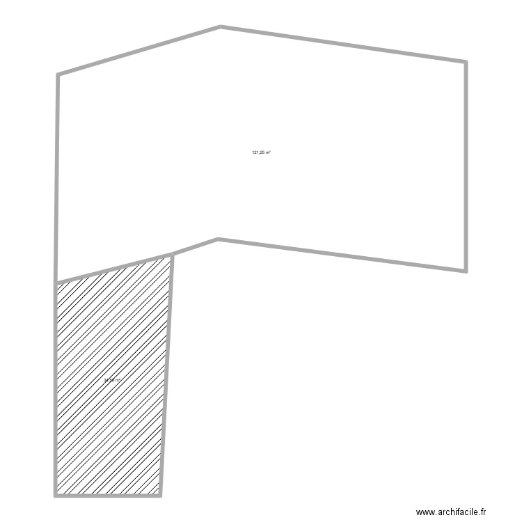 PLAN DE MASSE. Plan de 2 pièces et 156 m2