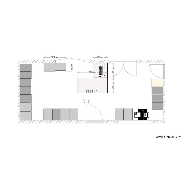 bureau Denise2. Plan de 0 pièce et 0 m2