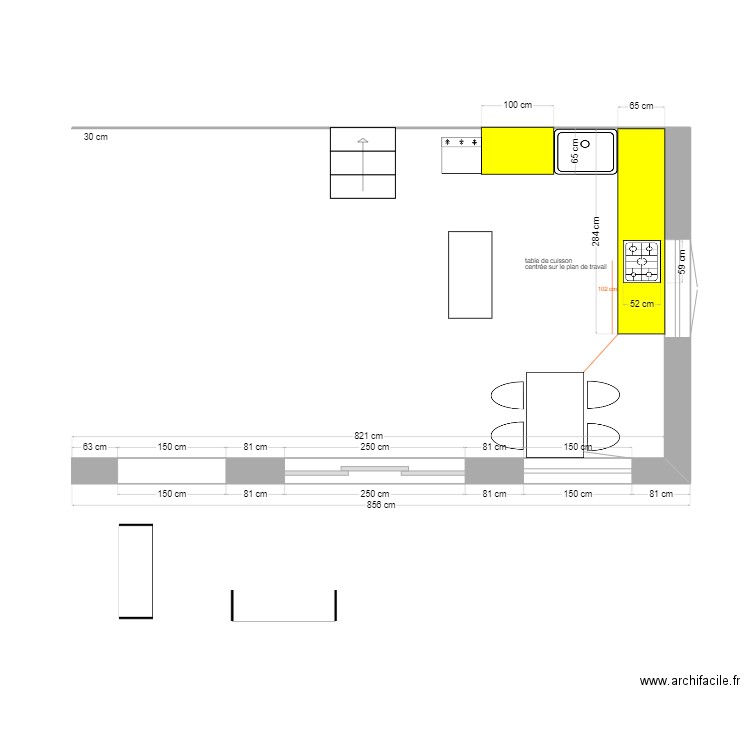 cuisine. Plan de 0 pièce et 0 m2