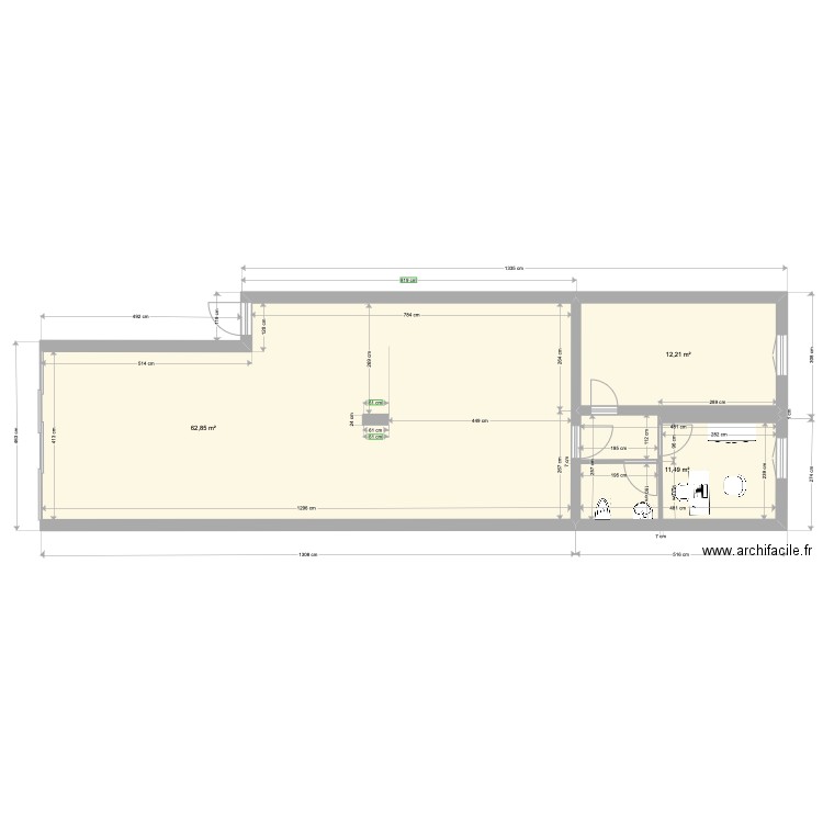 projet 1 . Plan de 0 pièce et 0 m2