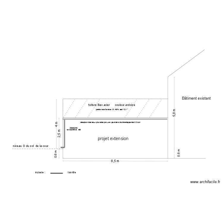 vue arrière. Plan de 0 pièce et 0 m2