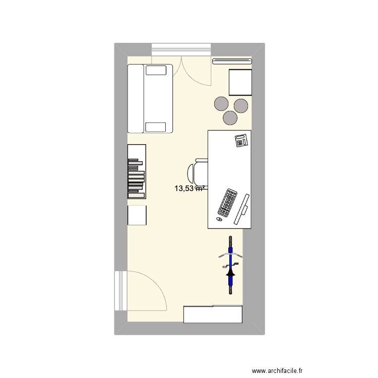 Bureau. Plan de 0 pièce et 0 m2