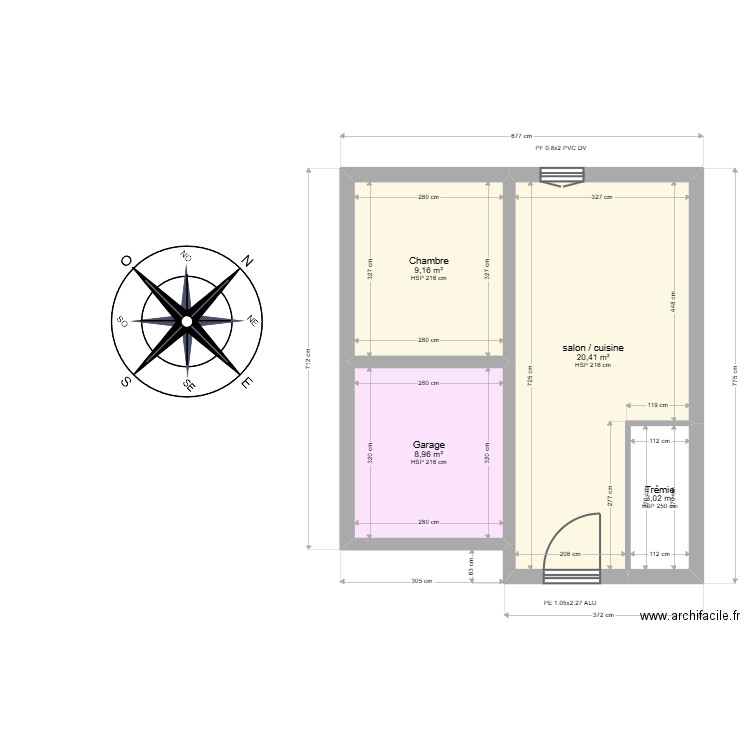  ML25002583  LAHMER. Plan de 18 pièces et 123 m2