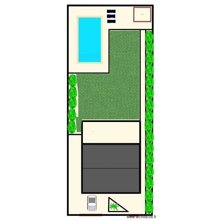 MAISON. Plan de 4 pièces et 553 m2