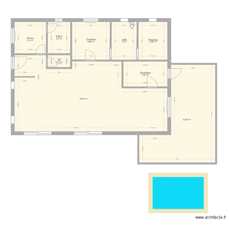 Maison Tarendol avec Terrasse & piscine de 10 m². Plan de 0 pièce et 0 m2