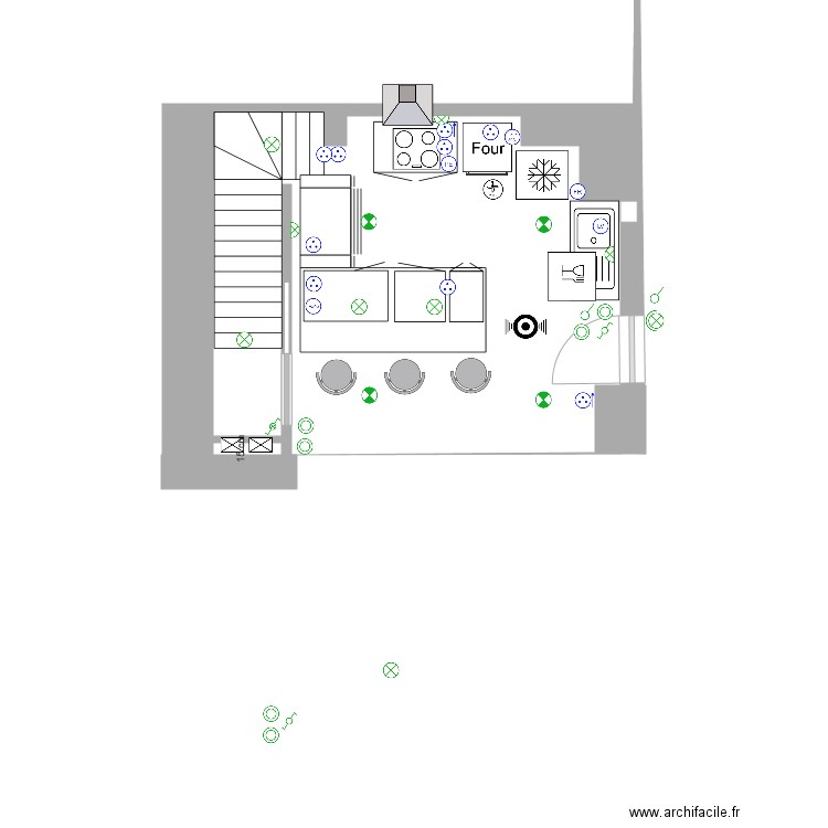 cuisine rc. Plan de 0 pièce et 0 m2