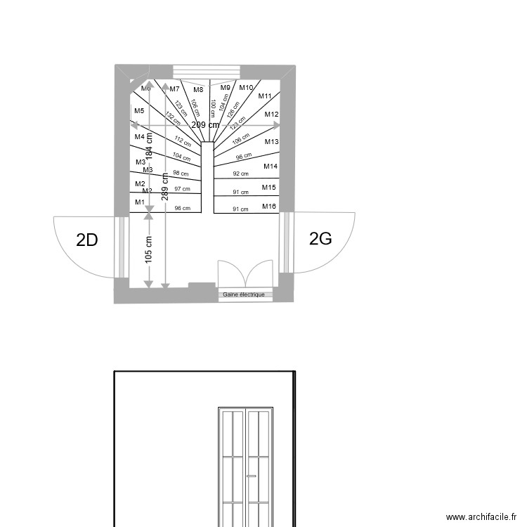 Escalier R1R2, R2R3, R3R4. Plan de 0 pièce et 0 m2