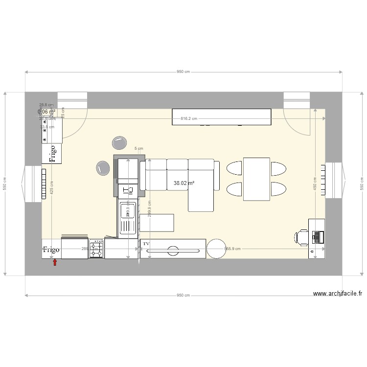 ma cuisine 4. Plan de 0 pièce et 0 m2