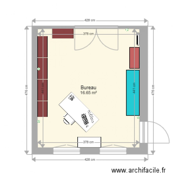 Bureau Jacques 2. Plan de 0 pièce et 0 m2